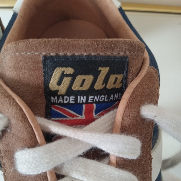 Gola Men's Navy / Brown / Off White Track Mesh 317 Sneakers Size 10 - Picture 11 of 15